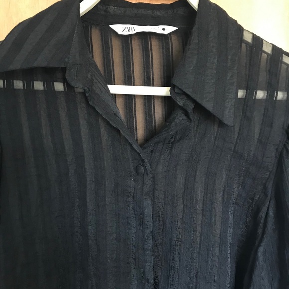 Zara Button Up Blouse - Picture 4 of 4